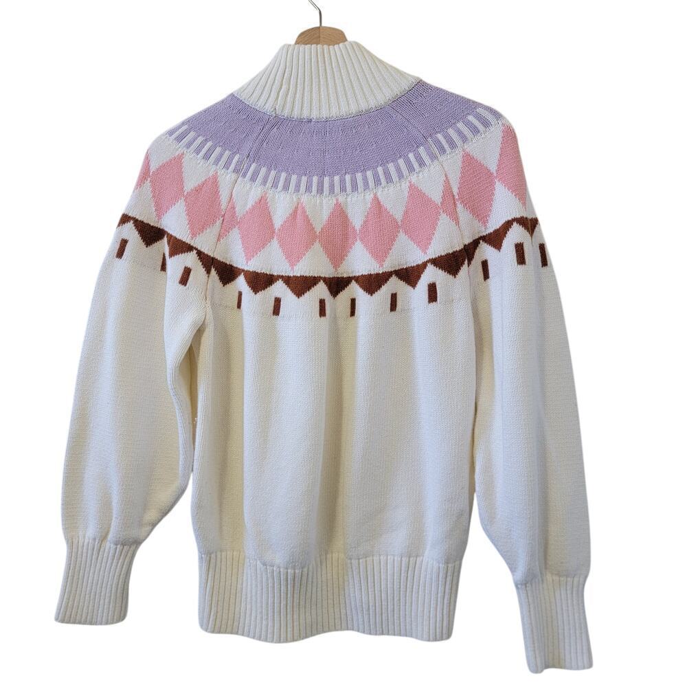 Free Assembly Cotton/Wool BlendPullover Long Sleeve Turtle Neck Sweater Size L - Picture 4 of 6